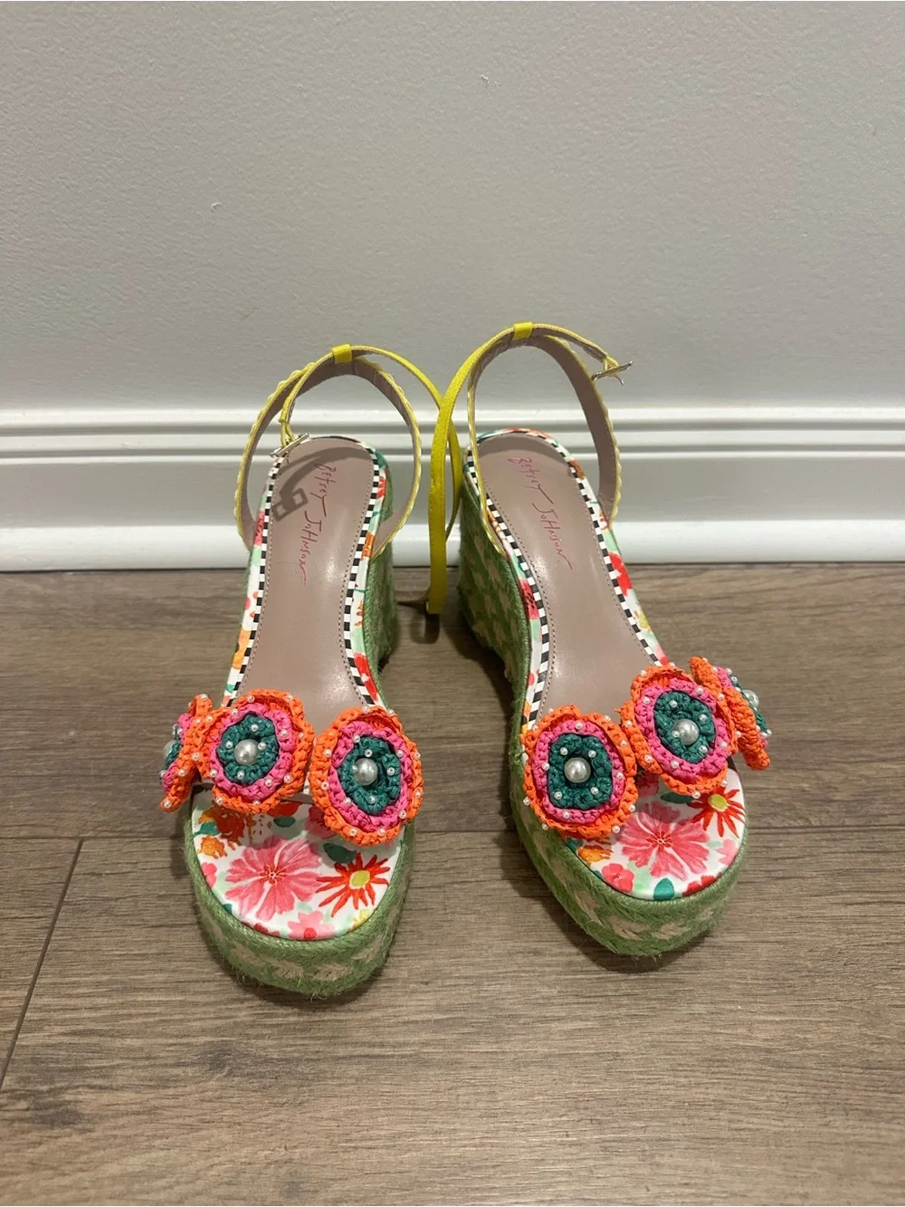 Betsey Johnson Women's Marabela Wedge Sandal Multicolored
